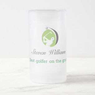 Individuelle Name Beste Golfer Mattierte Tasse