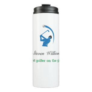 Individuelle Name Bester Golfer Thermaltumbler Thermosbecher