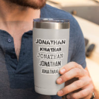 Individuelle Name Beunruhigt Tumbler Decal Laptop