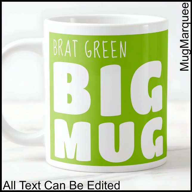 Individuelle Name Big Tasse Brat Green C24 Funny N (Von Creator hochgeladen)