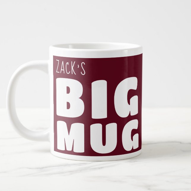 Individuelle Name Big Tasse Maroon C31 Funny Novel (Links)