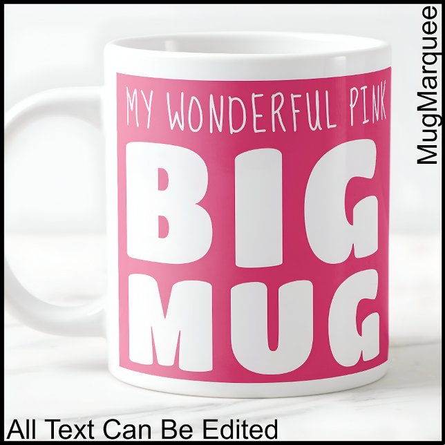 Individuelle Name Big Tasse Pink C58 Funny Novelty (Von Creator hochgeladen)