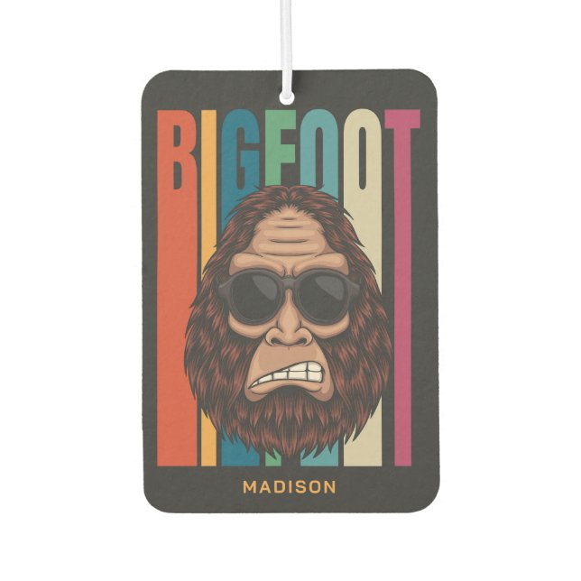 Individuelle Name Bigfoot Autolufterfrischer (Vorderseite)