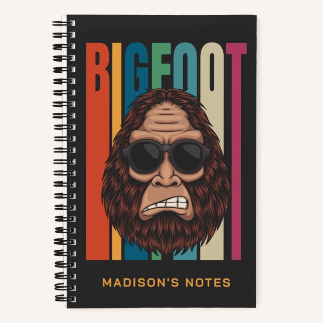 Individuelle Name Bigfoot Notizbuch (Vorderseite)