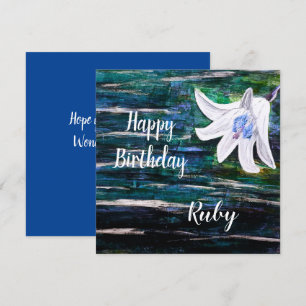 Individuelle Name Birthday Karte