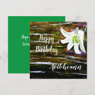 Individuelle Name Birthday Karte