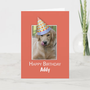 Individuelle Name Birthday zu Hunde Humor Funny Ha Karte