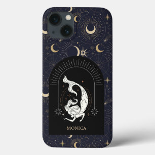 Individuelle Name Black Mystic Zodiac Fisces Case-Mate iPhone Hülle