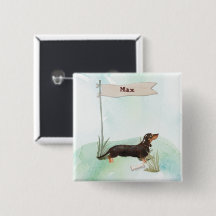 Individuelle Name Black & Tan Dackel Hund