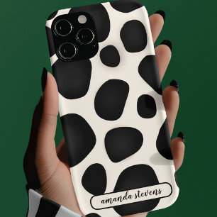Individuelle Name Black Typografy Pattern Abstrakt Case-Mate iPhone Hülle