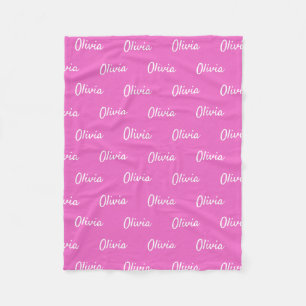 Individuelle Name Blanket Baby Girls Personalisier Fleecedecke