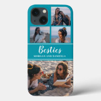 Individuelle Name Blue Best Friends Foto Collage