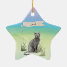 Individuelle Name Blue Russian Cat Pet