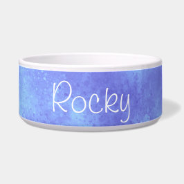 Individuelle Name Blue Storm Cloud Keramik Pet Bow Napf