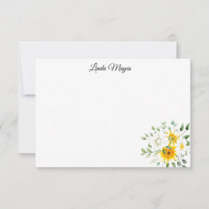 Individuelle Name-Blumenkarte Mitteilungskarte