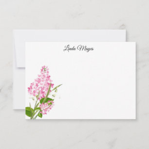 Individuelle Name-Blumenkarte Mitteilungskarte