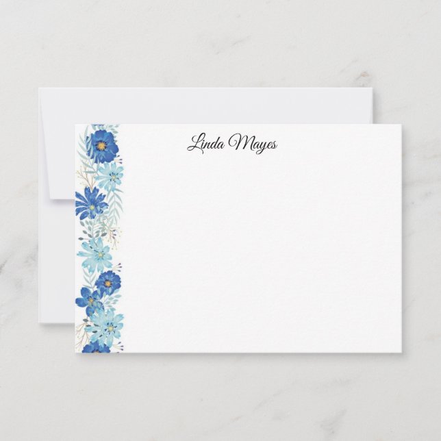 Individuelle Name-Blumenkarte Mitteilungskarte (Vorderseite)