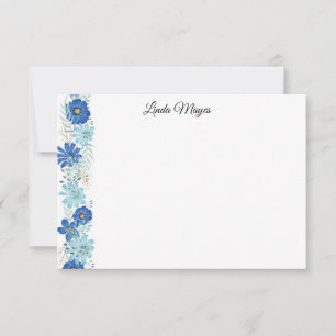 Individuelle Name-Blumenkarte Mitteilungskarte