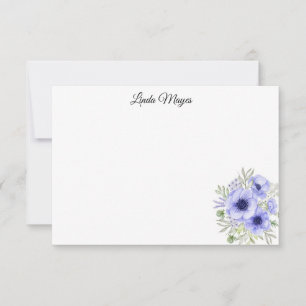 Individuelle Name-Blumenkarte Mitteilungskarte