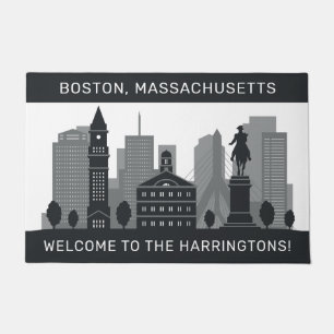 Individuelle Name Boston Massachusetts Fußmatte