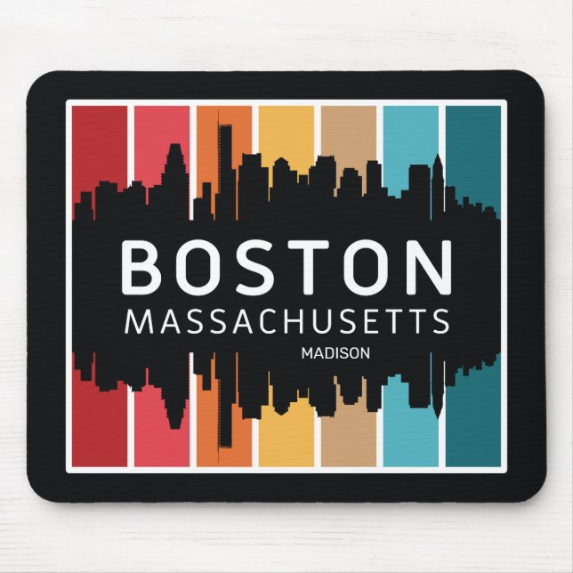 Individuelle Name Boston Massachusetts Mousepad (Vorne)