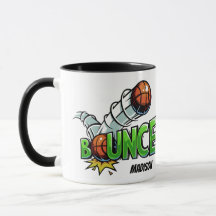 Individuelle Name BOUNCE Basketball Tasse