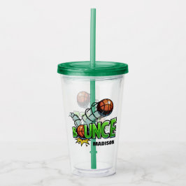 Individuelle Name BOUNCE Basketball Tumblers Acryltrinkbecher