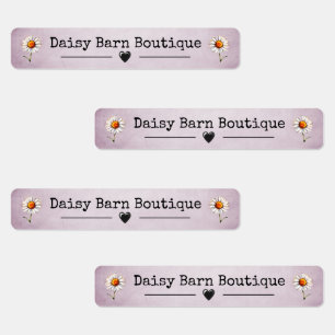 Individuelle Name Boutique Kleidung Labels Daisy P Etiketten