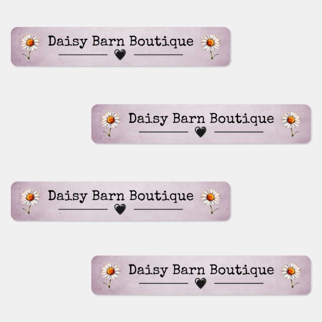 Individuelle Name Boutique Kleidung Labels Daisy P Etiketten (Gruppe)