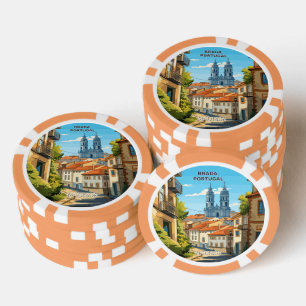 Individuelle Name Braga Portugal Pokerchips