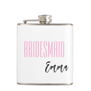 Individuelle Name Bridesmaid Flask Flachmann
