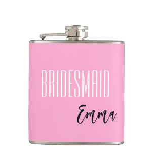 Individuelle Name Bridesmaid Flask Flachmann