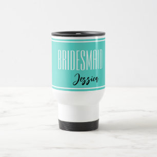 Individuelle Name Bridesmaid Travel Mug Reisebecher
