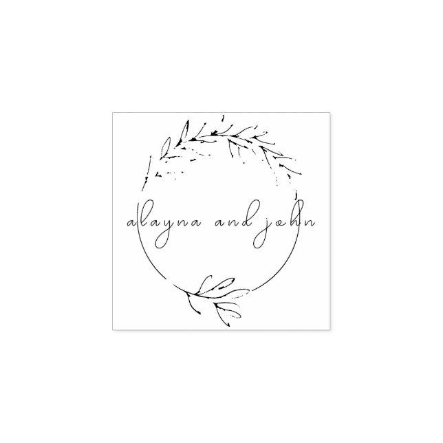 Individuelle Name Briefmarke Gummistempel (Prägung)