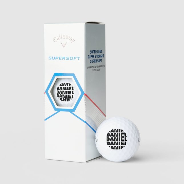 Individuelle Name Callaway Super Soft Golf Geschen Golfball (Verpackung)