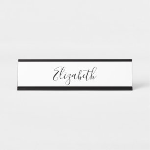 Individuelle Name Calligrafie Schreibtischnamensplakette