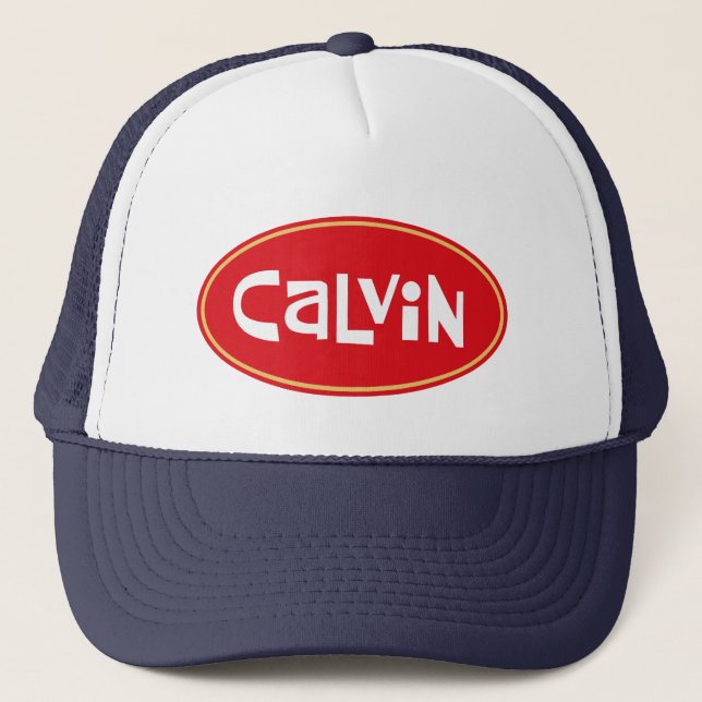 Individuelle Name CALVIN Truckerkappe (Vorderseite)