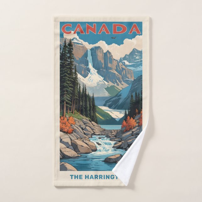 Individuelle Name Canada Travel Poster Handtuch (Handtuch)