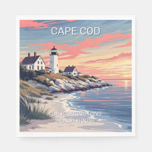 Individuelle Name Cape Cod Massachusetts Serviette