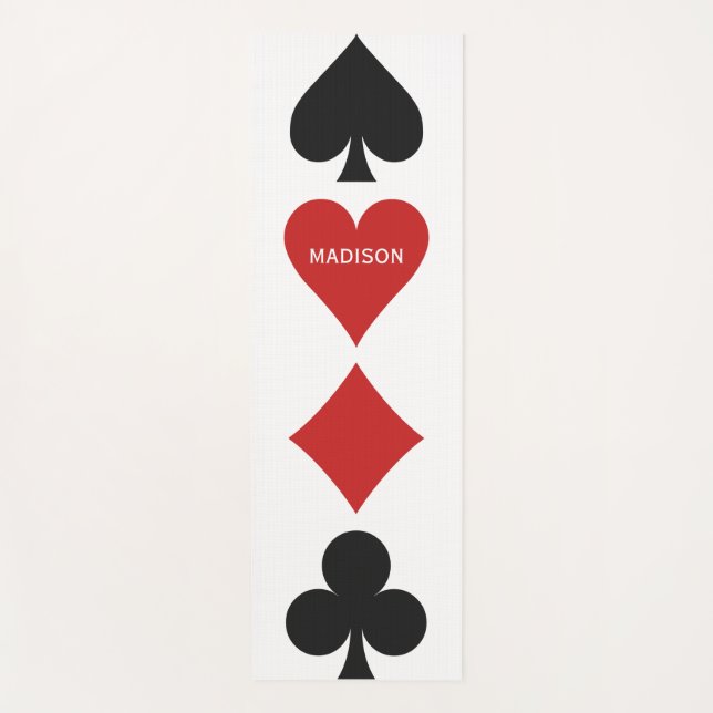 Individuelle Name Card Player Yogmatte Yogamatte (Vorderseite)