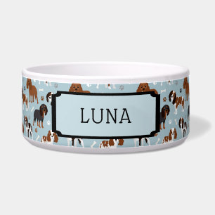 Individuelle Name Cavalier King Charles Spaniel Napf