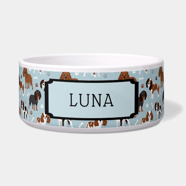 Individuelle Name Cavalier King Charles Spaniel Napf (Vorderseite)