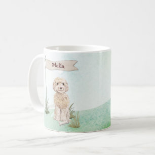 Individuelle Name Champagne Cockapoo Haustier Hund Kaffeetasse