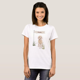 Individuelle Name Champagne Cockapoo Haustier Hund T-Shirt