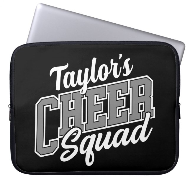 Individuelle Name Cheerleader School Varsity Cheer Laptopschutzhülle (Vorderseite)