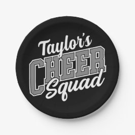 Individuelle Name Cheerleader School Varsity Cheer Pappteller