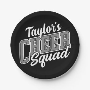 Individuelle Name Cheerleader School Varsity Cheer Pappteller