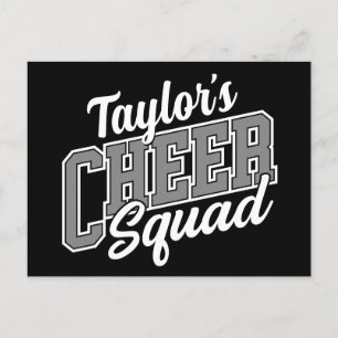Individuelle Name Cheerleader School Varsity Cheer Postkarte