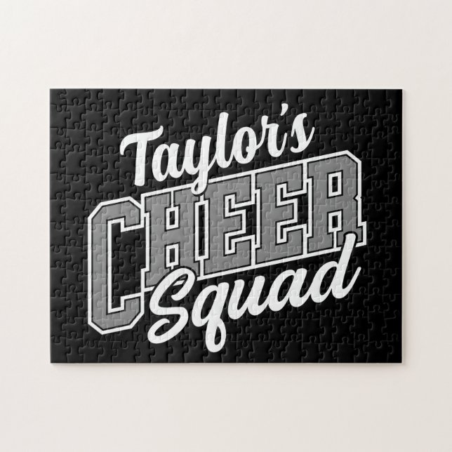 Individuelle Name Cheerleader School Varsity Cheer Puzzle (Horizontal)
