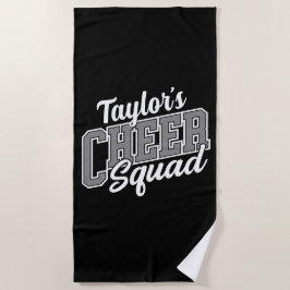Individuelle Name Cheerleader School Varsity Cheer Strandtuch